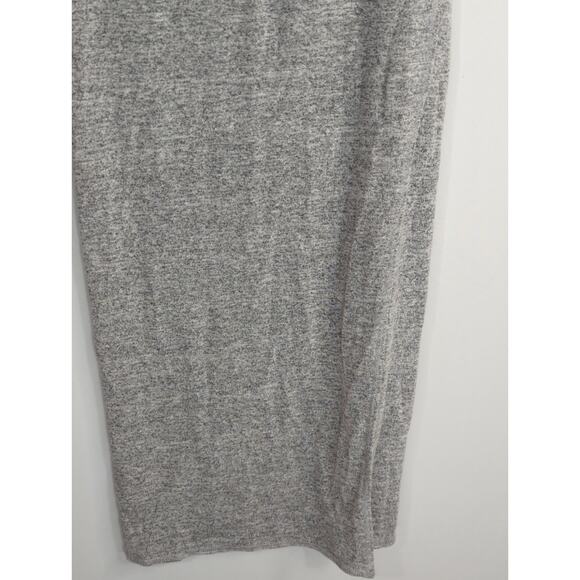 Aritzia Wilfred Free Grey Shields Knit Midi Pencil Slit Pull-On Skirt Women's S - Picture 5 of 12